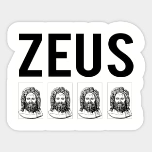 Zeus, Greek Mythology Sticker